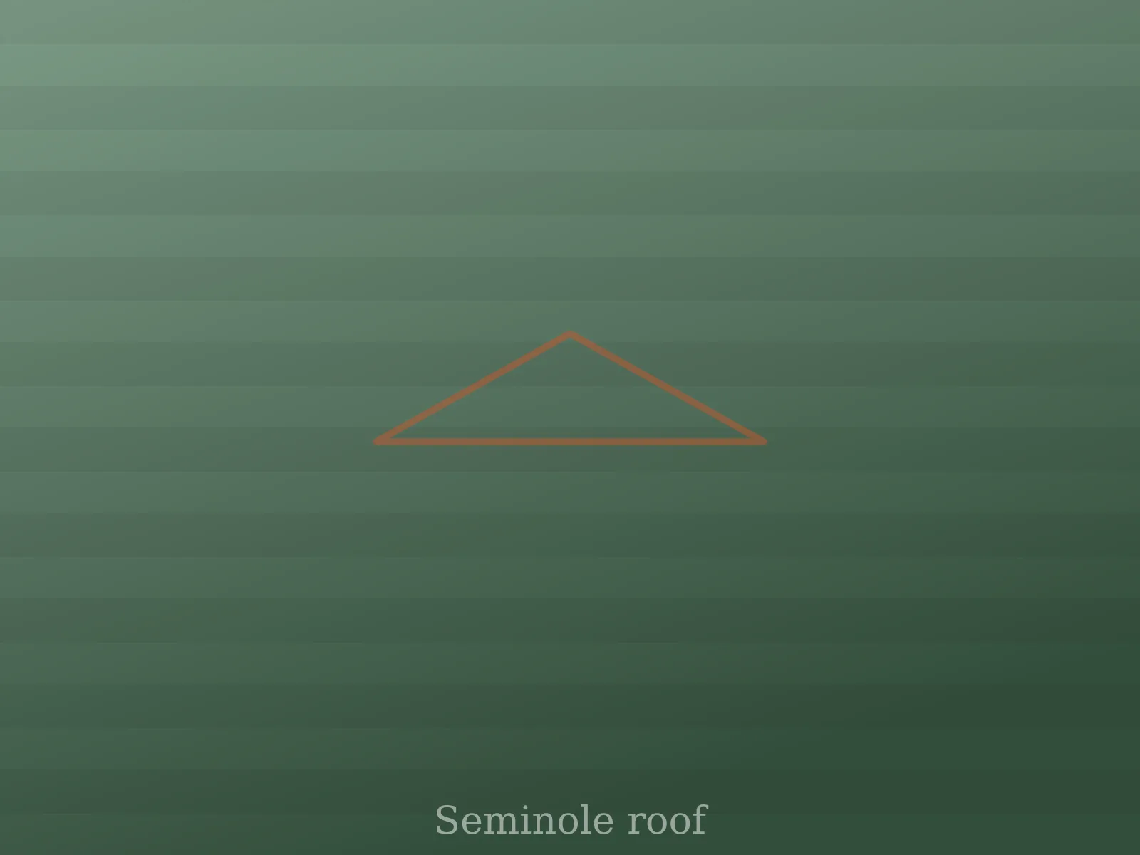 Aging asphalt shingle roof on a single-story Seminole home